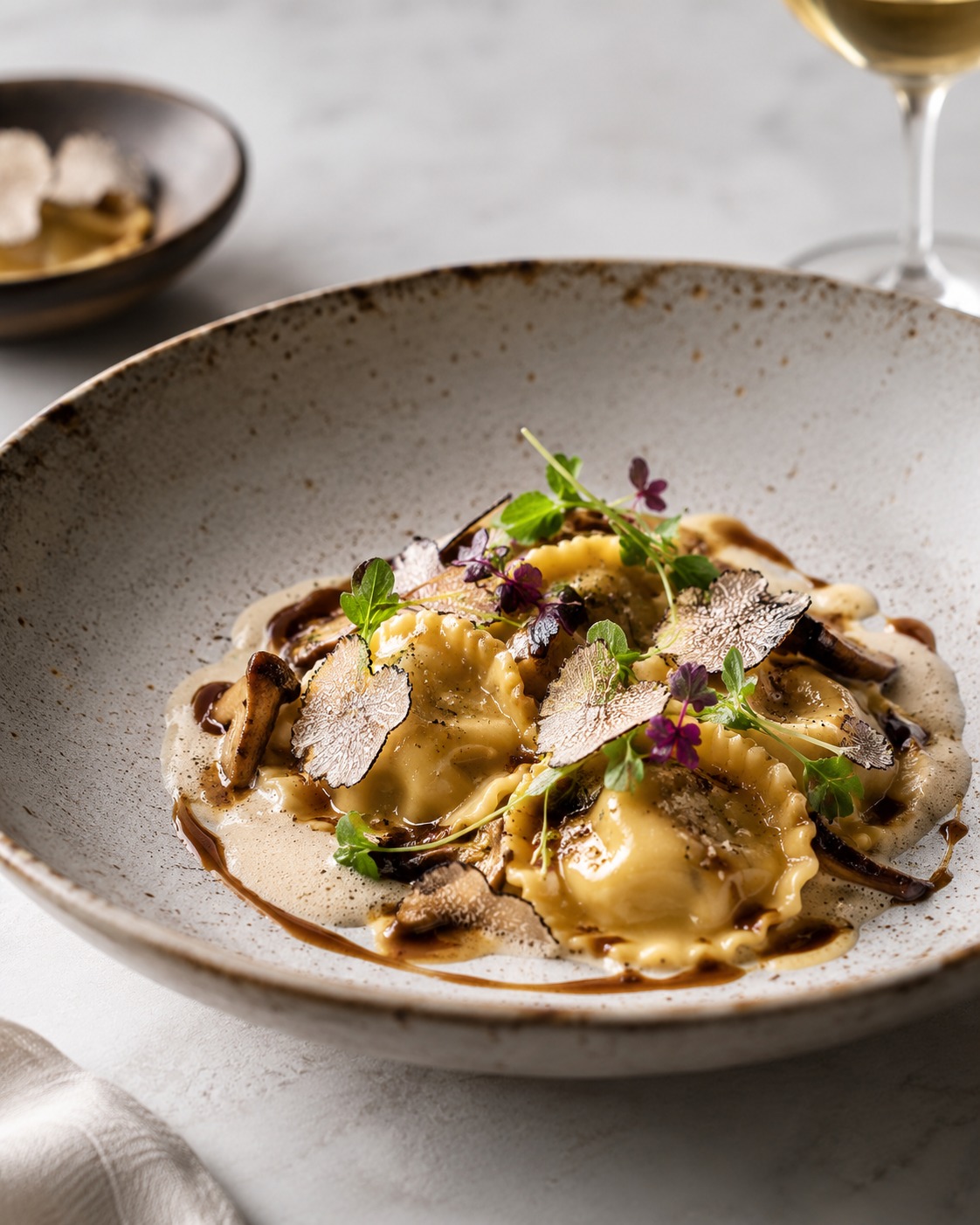BLACK TRUFFLE RAVIOLI — Artisanal Pasta & Truffle Gastronomy