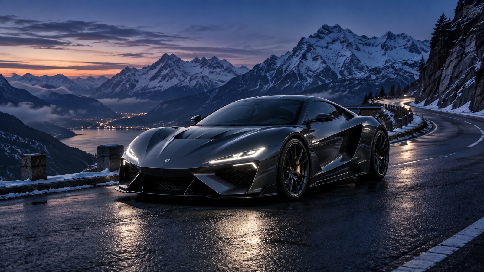 ALPINE PASS TWILIGHT HYPERCAR — High-Altitude Alpine Curves & Winding Passes