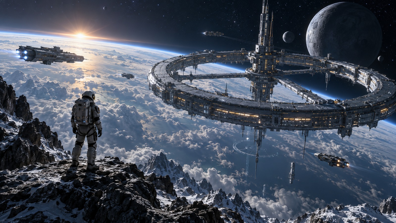 Orbital Gateway Olympus Space Habitat